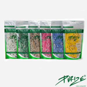 PURIZE® Filters 250 XTRA Slim Size Aktivkohlefilter alle Farben